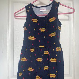 Hanna Andersson sz120/size 6-7:Hot dog tank dress